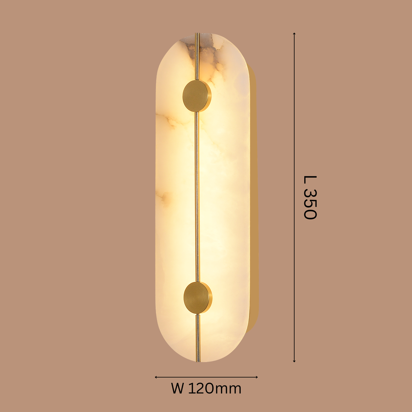 The Alabaster Meridian Wall Light