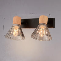 Auburn Cone Double Wall Light - Teenbatti