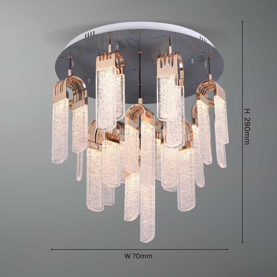 The Helix Open Multi Drop Pendant