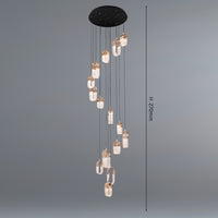 The Helix Closed Multi Drop Pendant