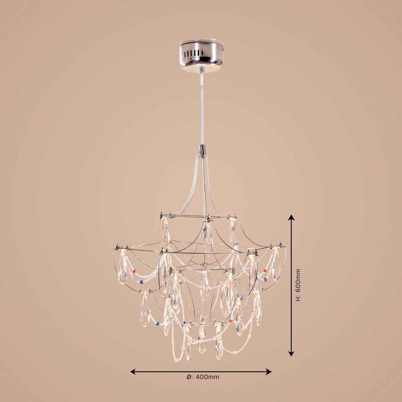 Chromatic S Chandelier - Teenbatti