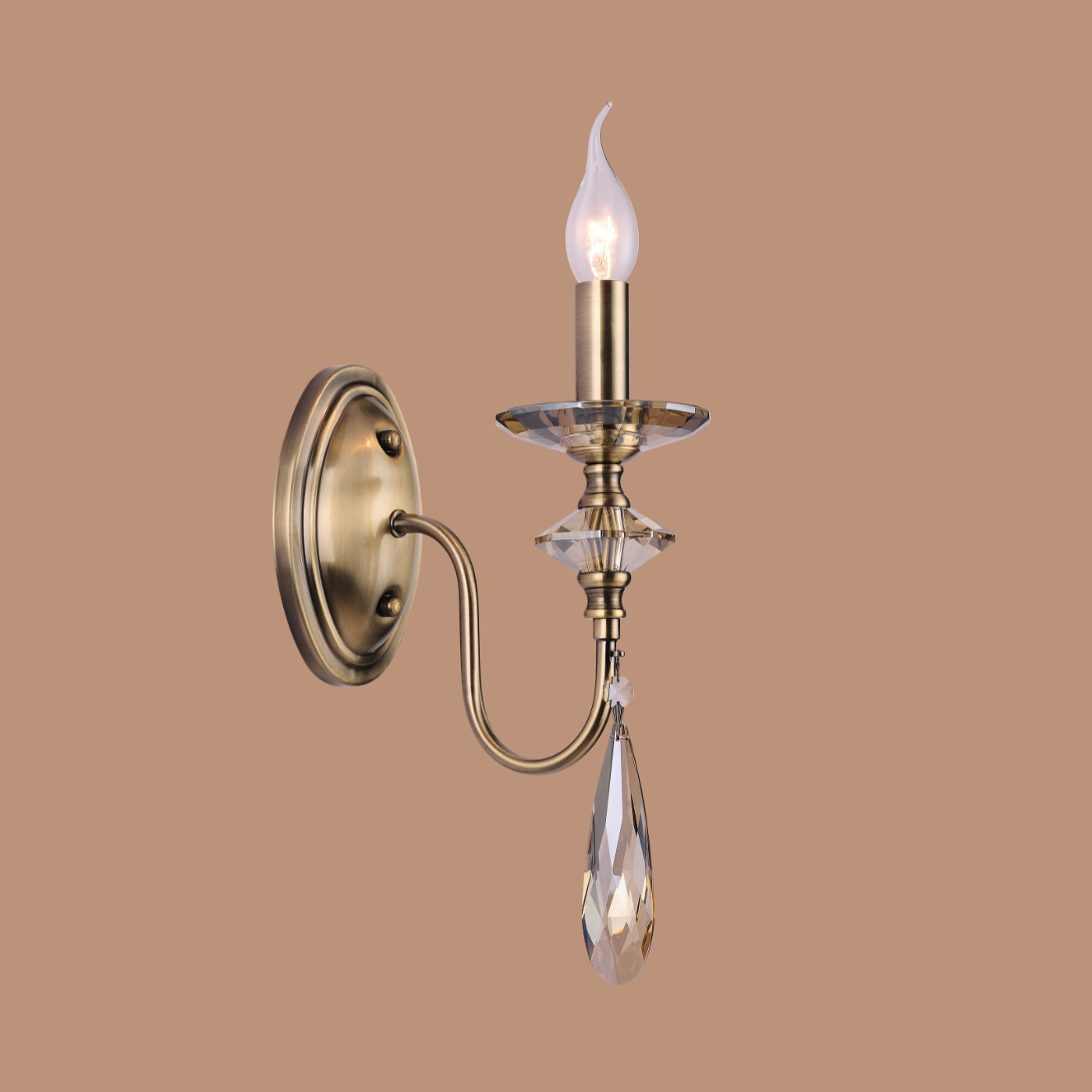 The Heirloom Grace Wall Light (Smoke Edition)