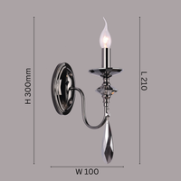 The Heirloom Grace Wall Light (Smoke Edition)