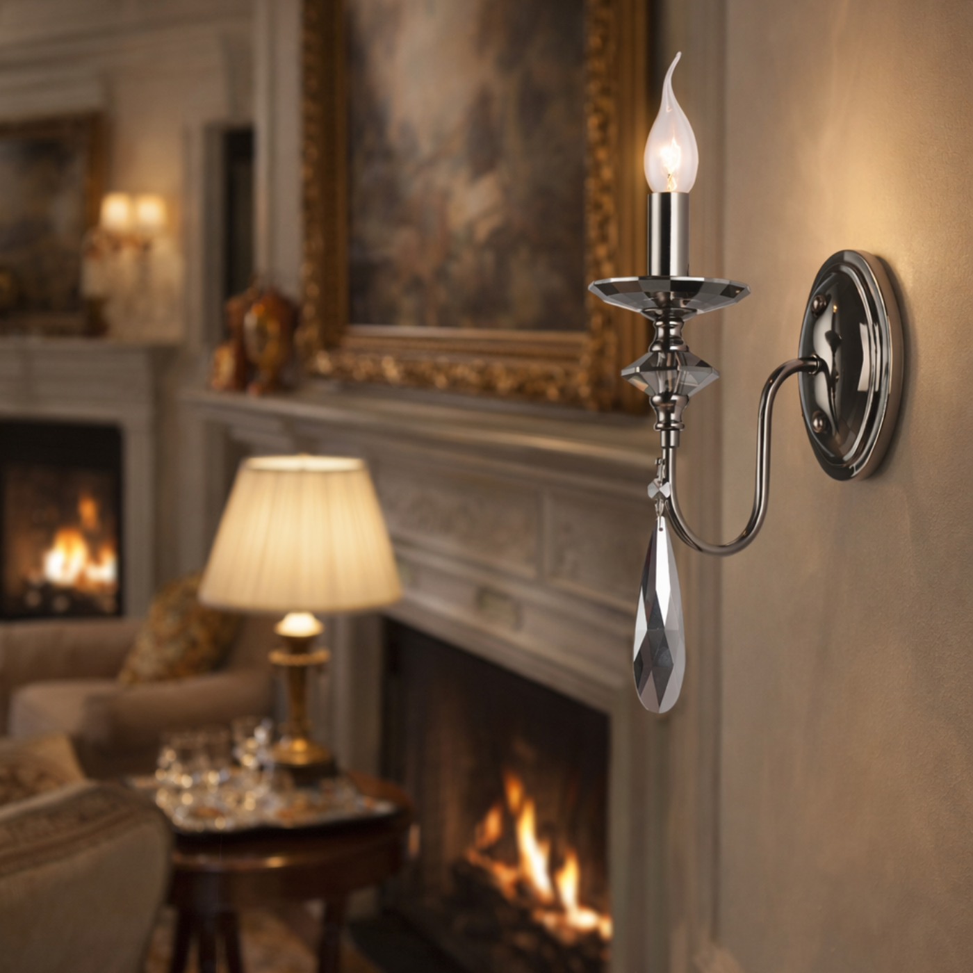 The Heirloom Grace Wall Light (Smoke Edition)