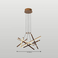 Copper Cross Chandelier