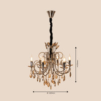Crown Crystal Chandelier - Teenbatti