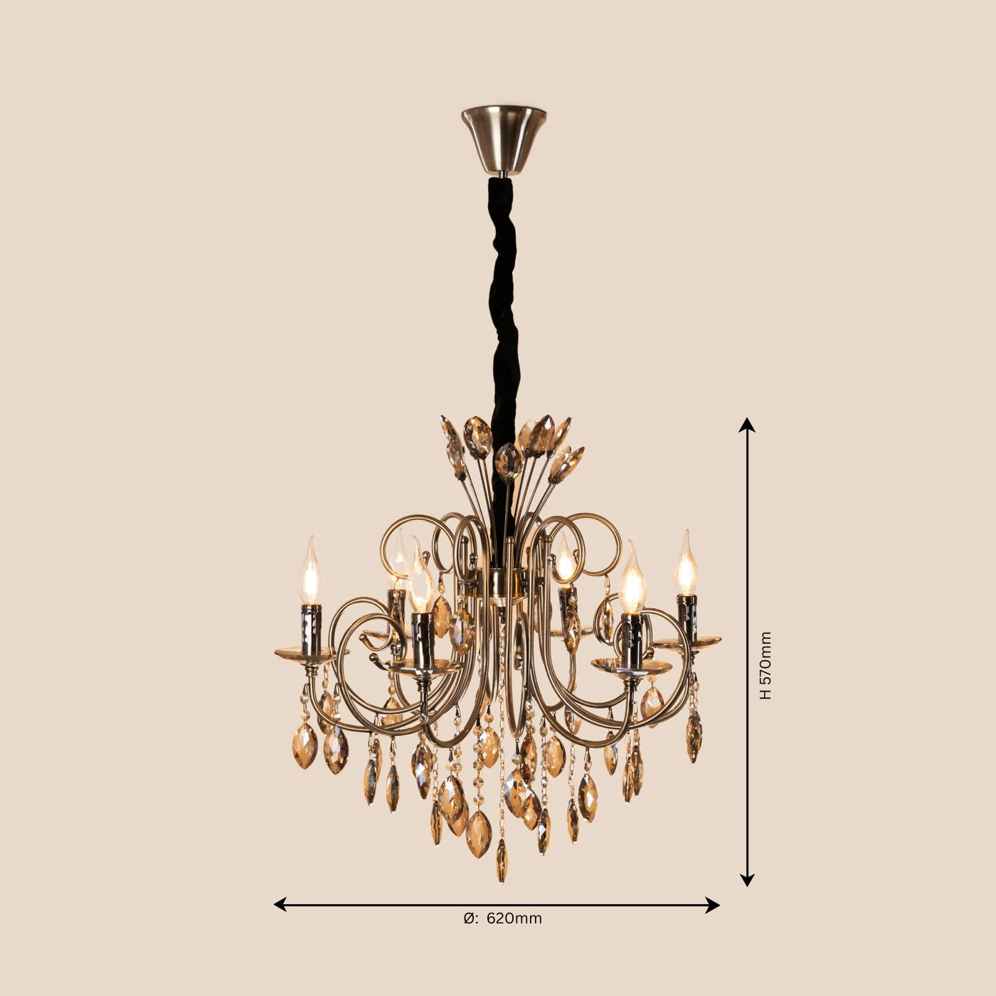 Crown Crystal Chandelier