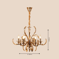 Crystal Arc Chandelier - Teenbatti
