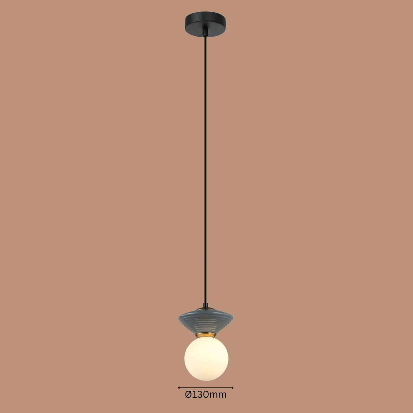 The "Ripple" Globe Pendant Light