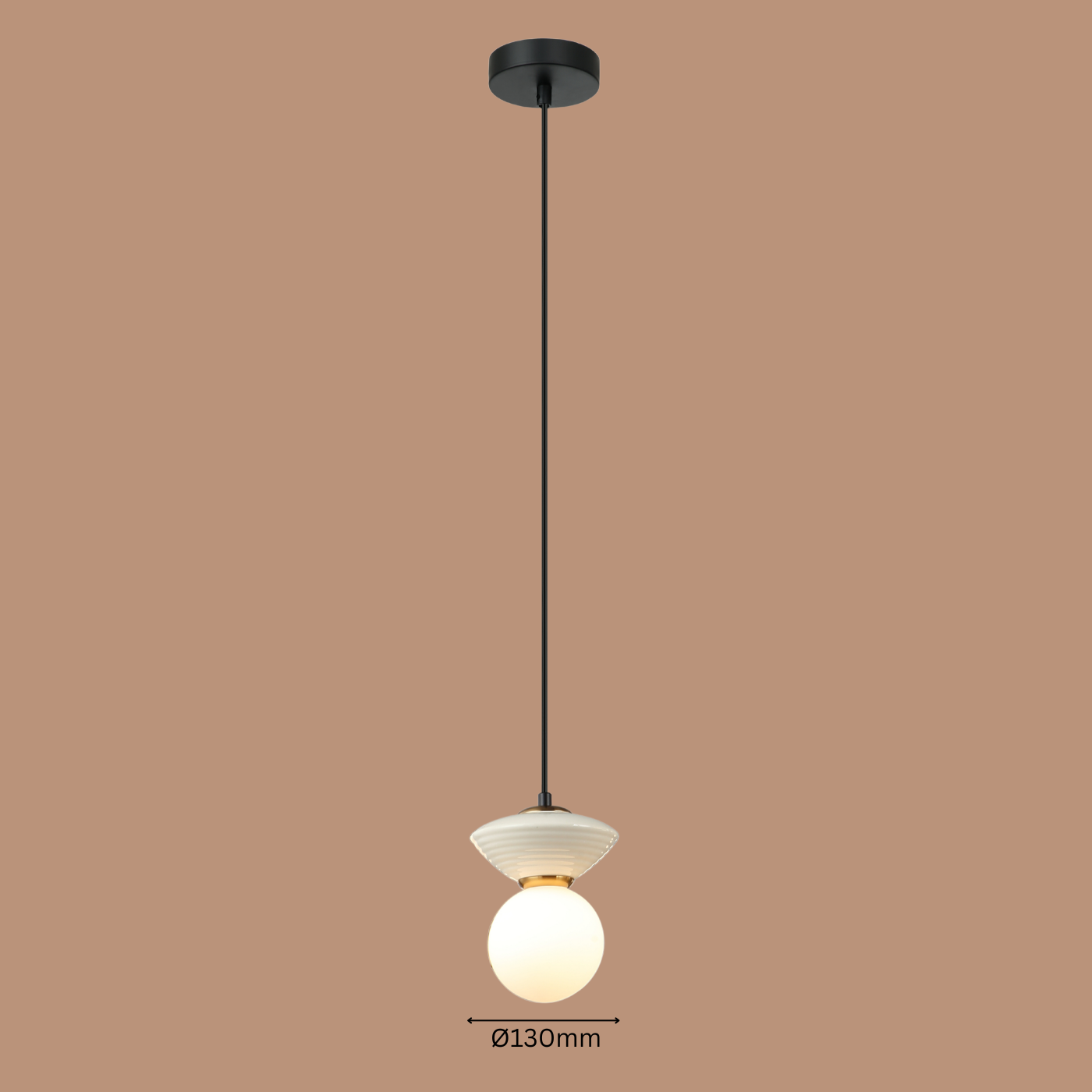The "Ripple" Globe Pendant Light