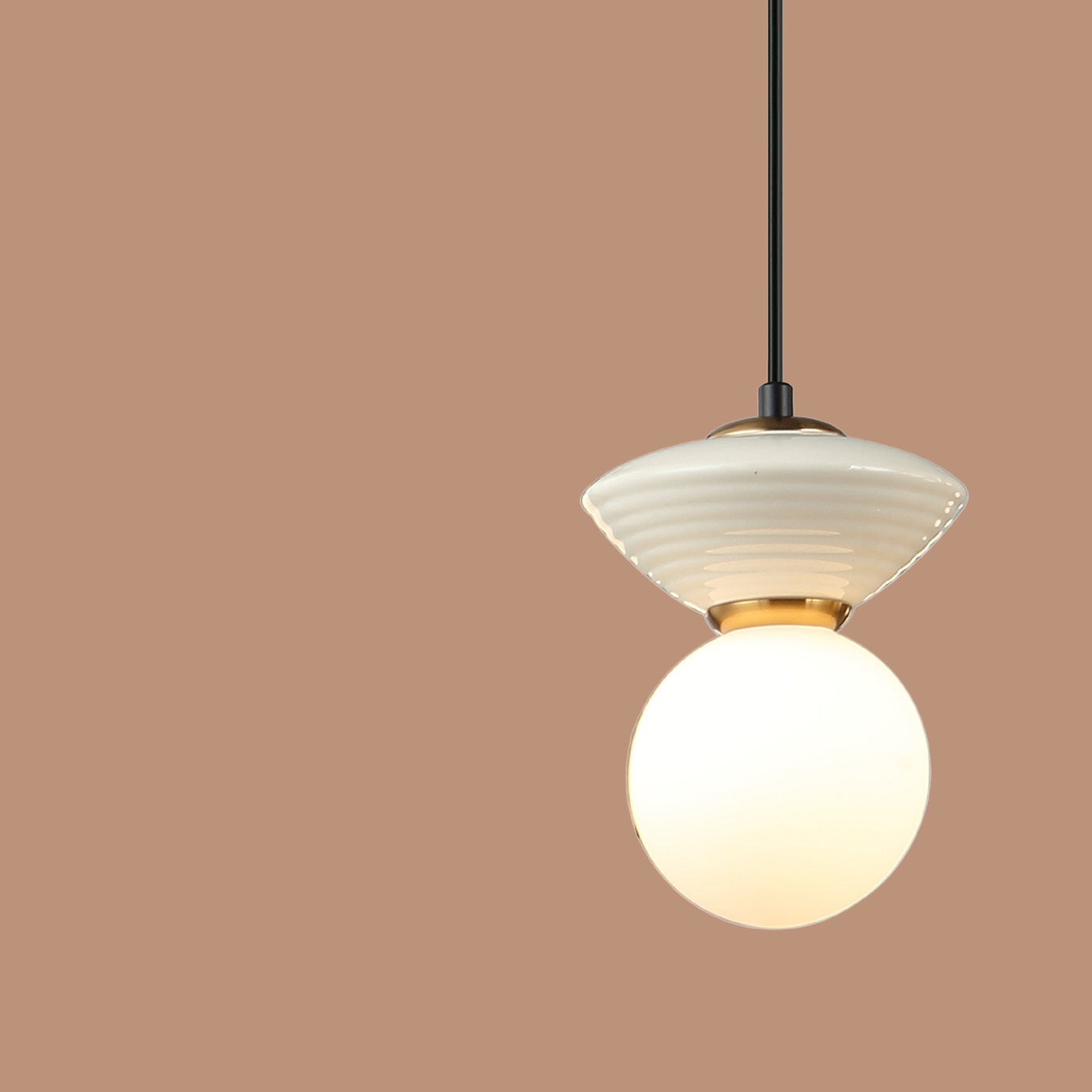 The "Ripple" Globe Pendant Light