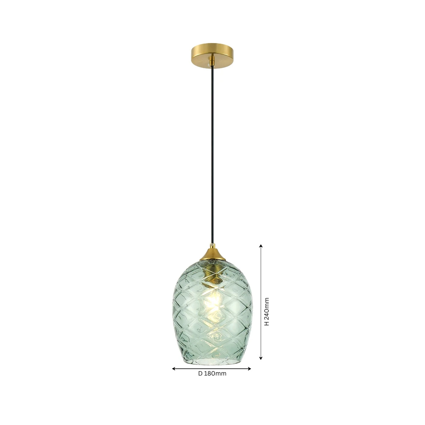 Diamond Cut Hanging Light