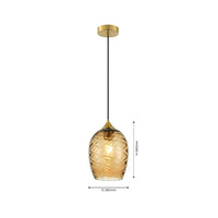 Diamond Cut Hanging Light