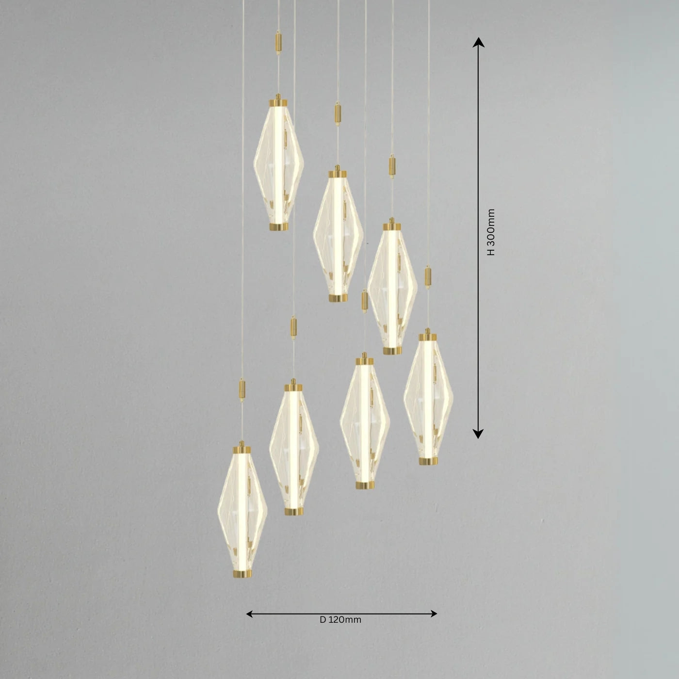 Diamond Drops Hanging Light - Teenbatti