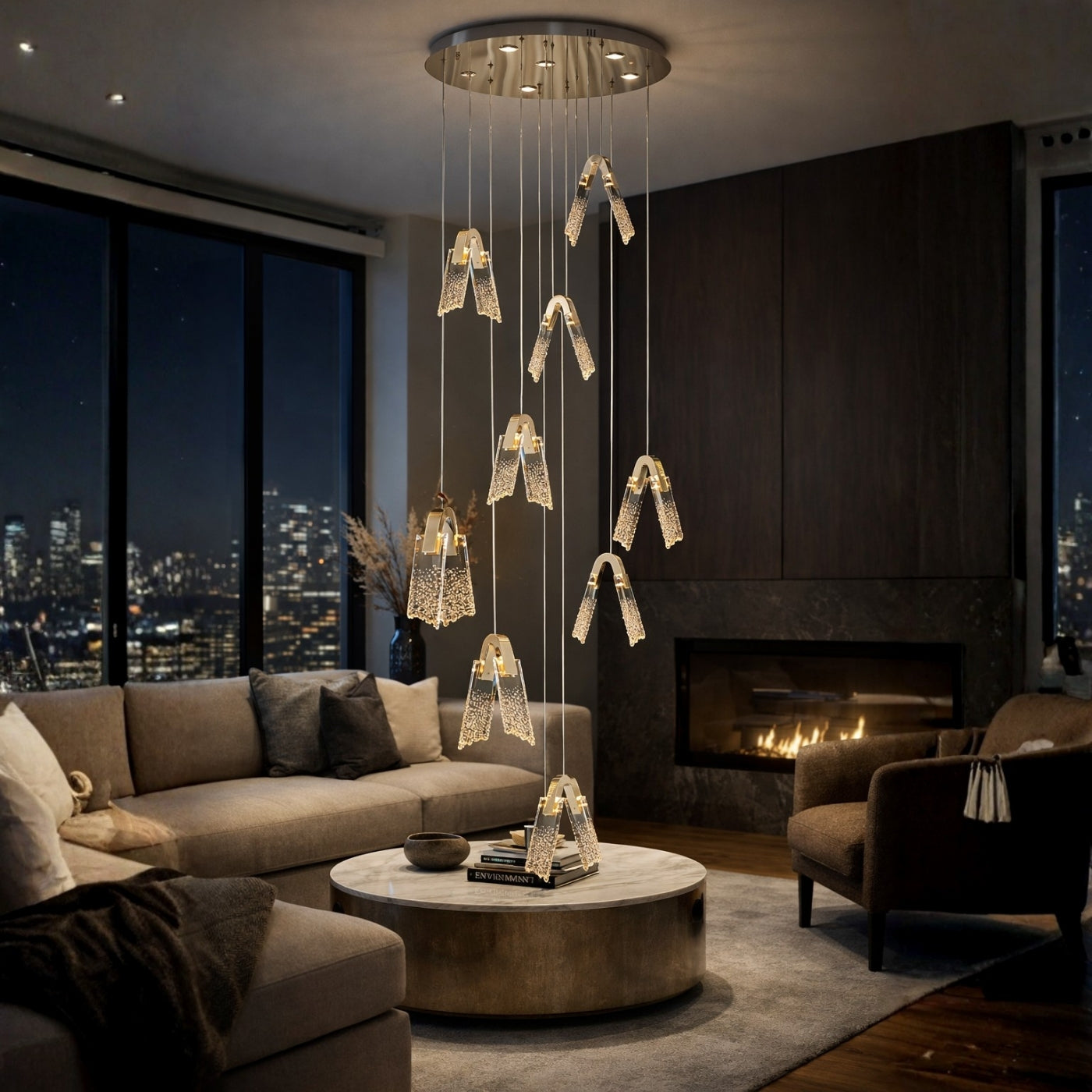 The Apex Wing Multi Pendant Light