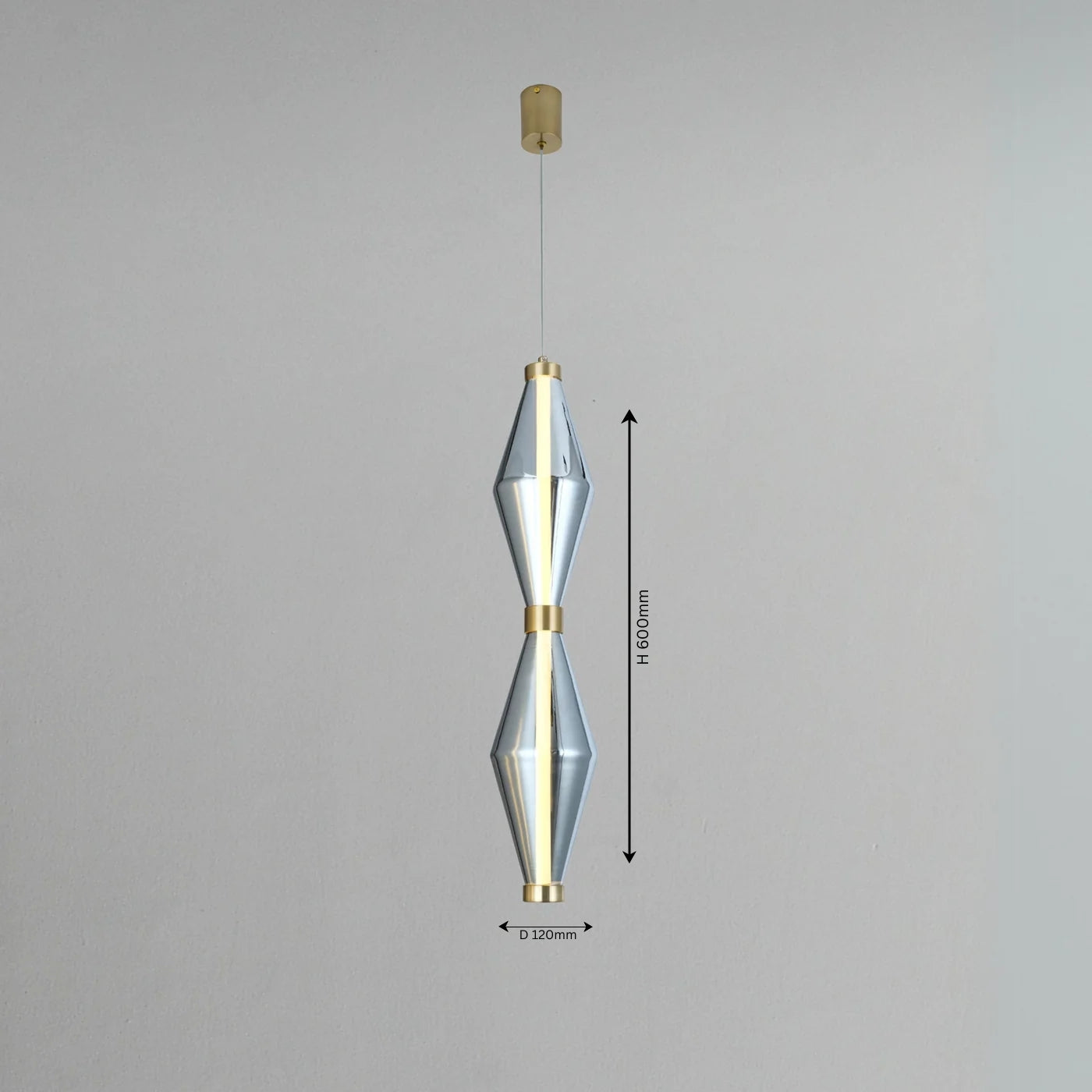 Double Diamond Hanging Light - Teenbatti