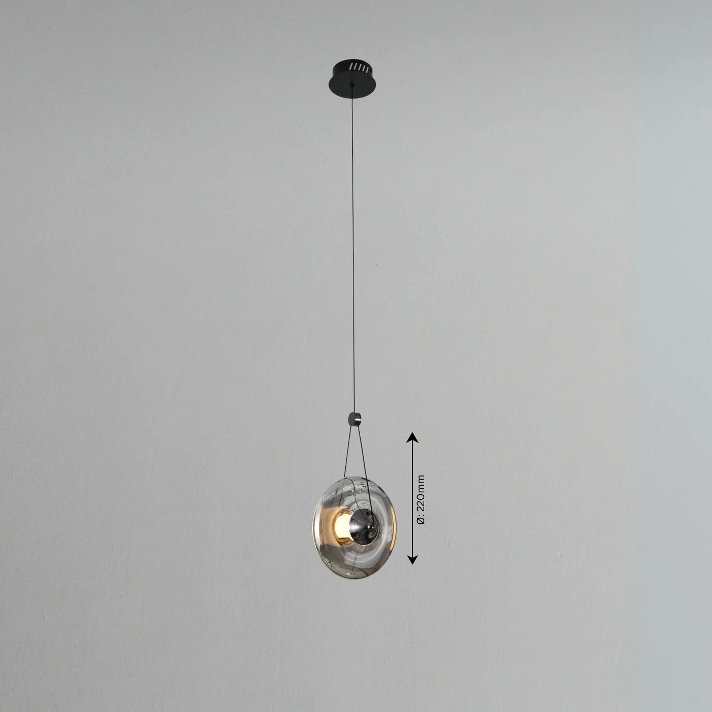 Duo Disc Hanging Light - Teenbatti