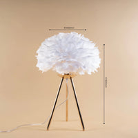 Featherlight Tripod Table Lamp - Teenbatti