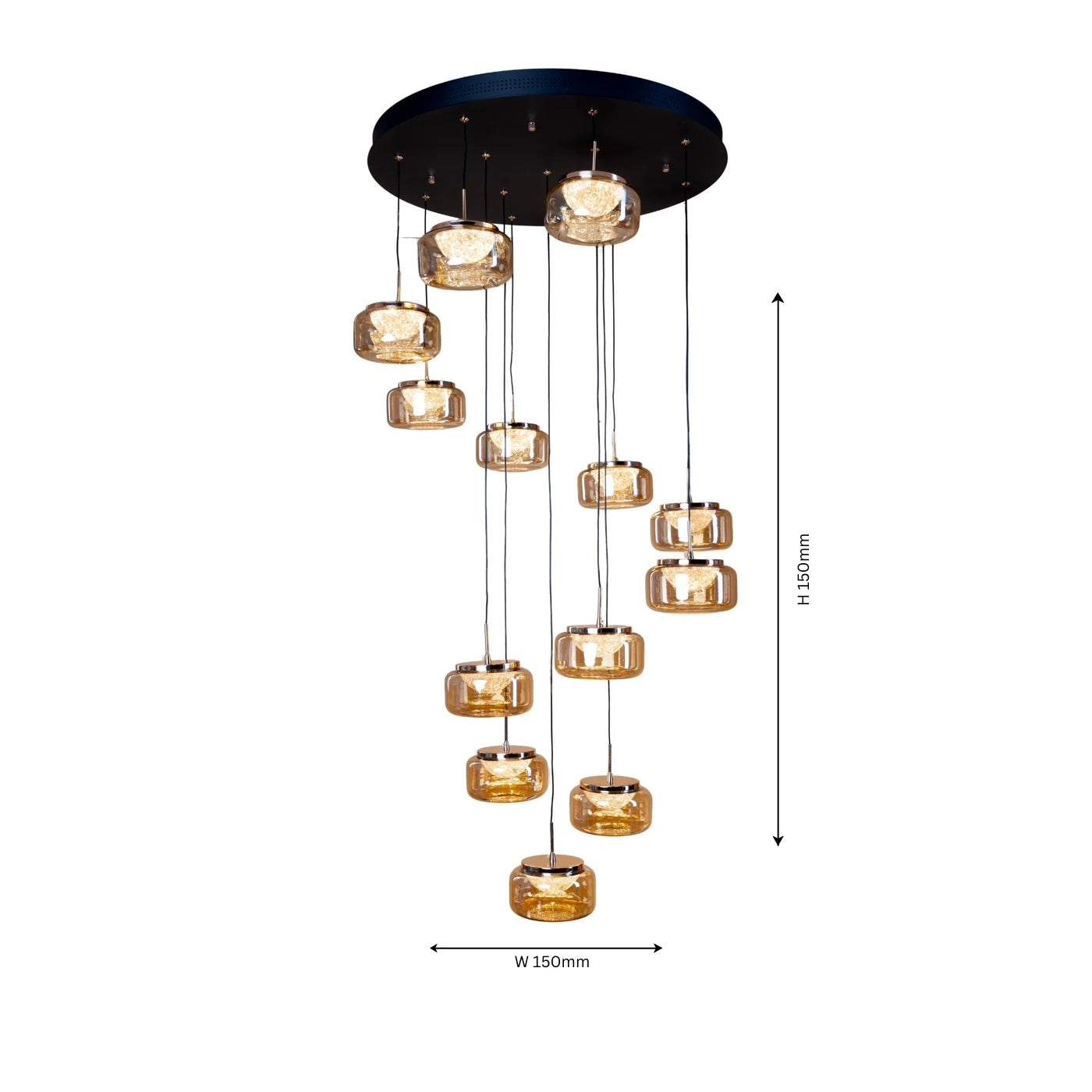 Facet Thirteen Hanging Light - Teenbatti