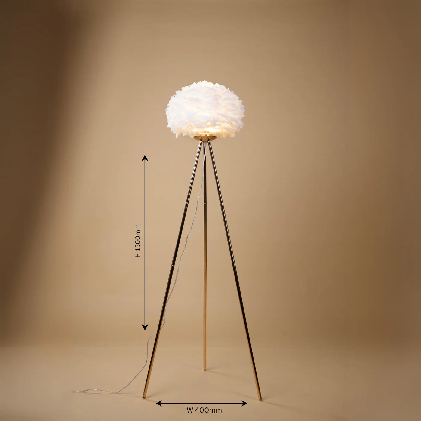 Featherlight Tripod Floor Lamp - Teenbatti