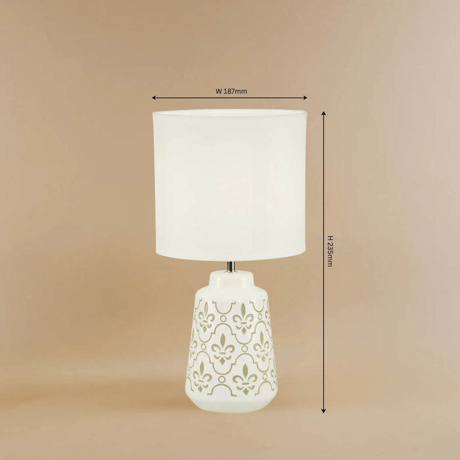 Fleur de Lis Table Lamp