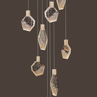 The Solitaire Cascade Multi Pendant Light