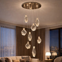 The Solitaire Cascade Multi Pendant Light
