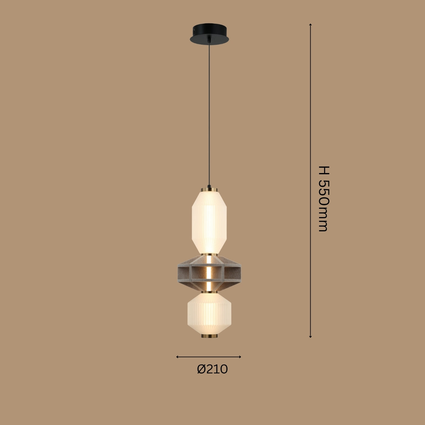 The Bastion Tiered Pendant Light