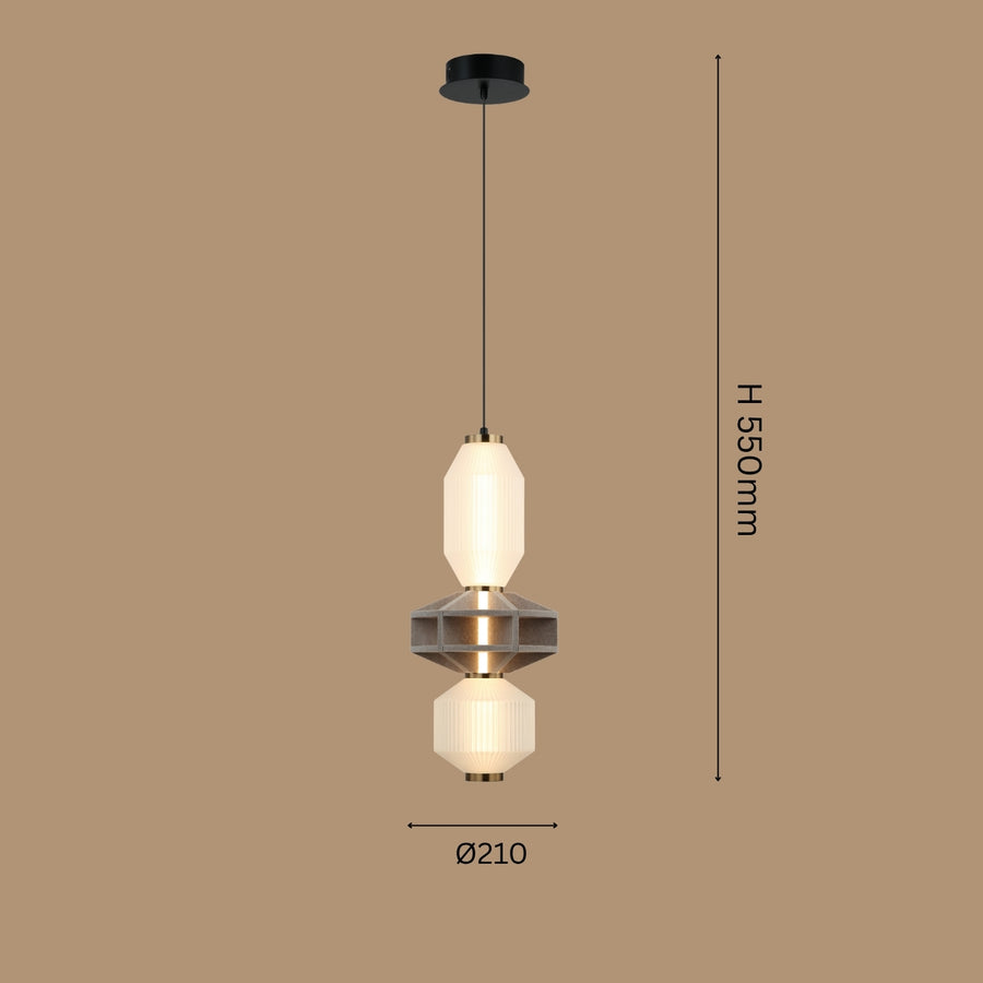 The Bastion Tiered Pendant Light