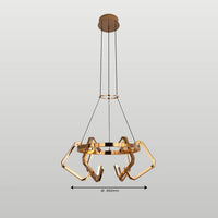 Geometric Harmony Chandelier - Teenbatti