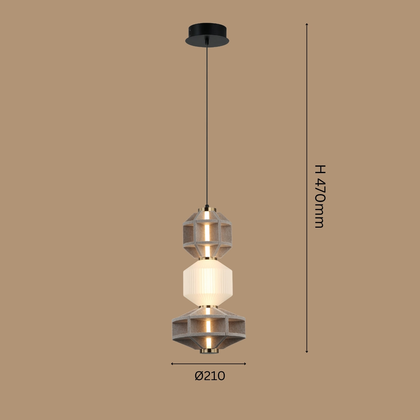 The Bastion Tiered Pendant Light
