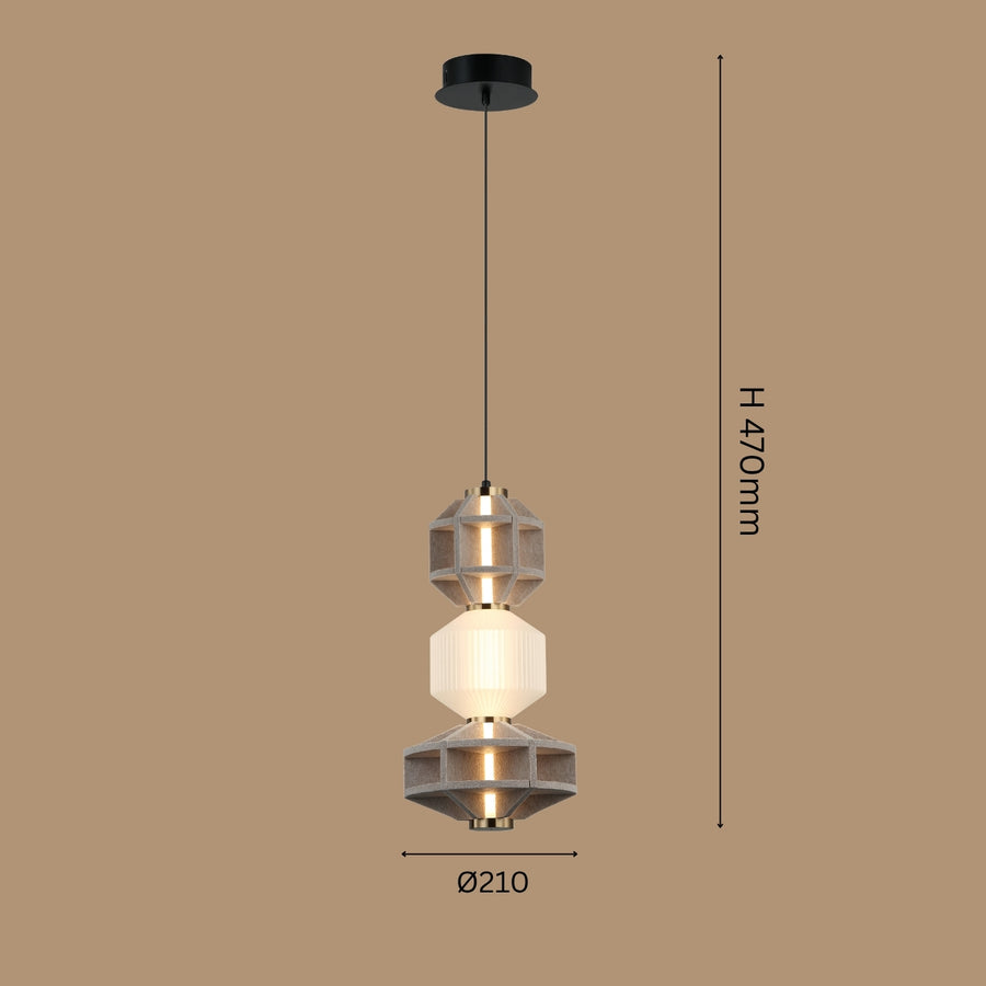 The Bastion Tiered Pendant Light