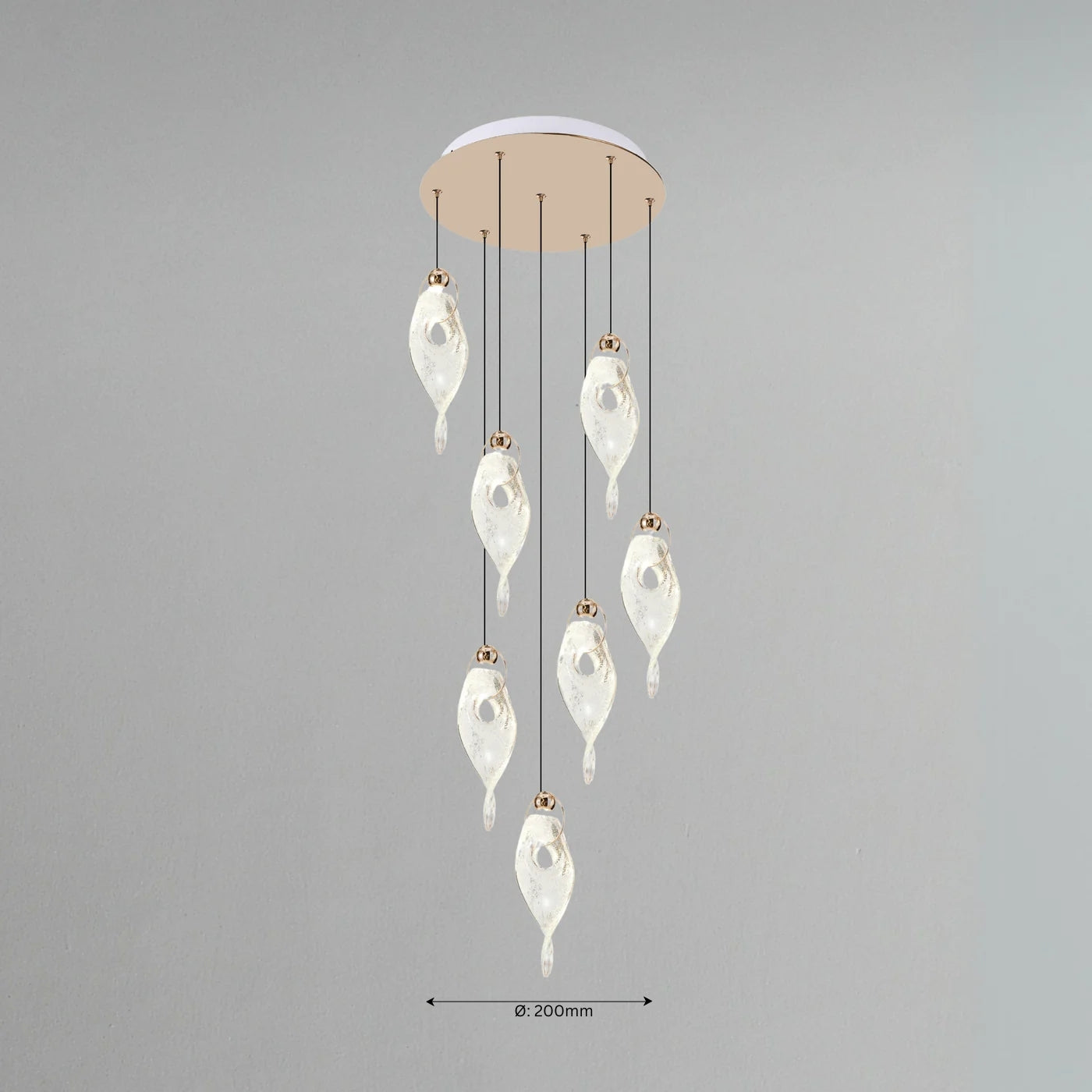 Glazing Drips Hanging Light - Teenbatti