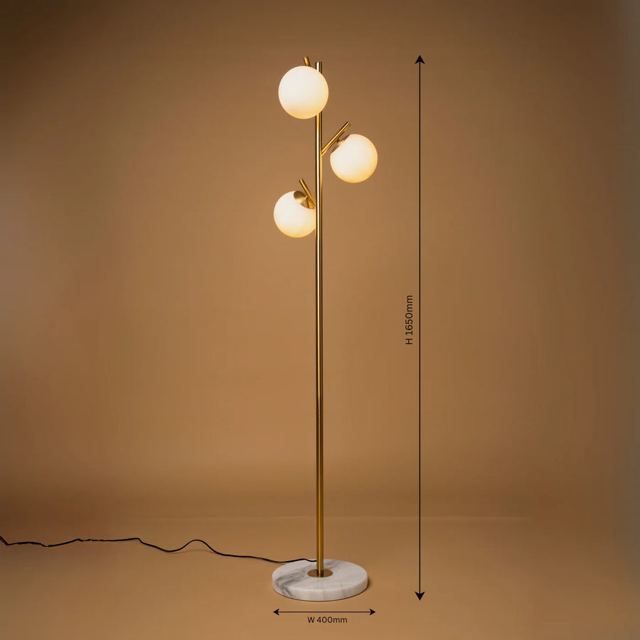 Globes Three Floor Lamp