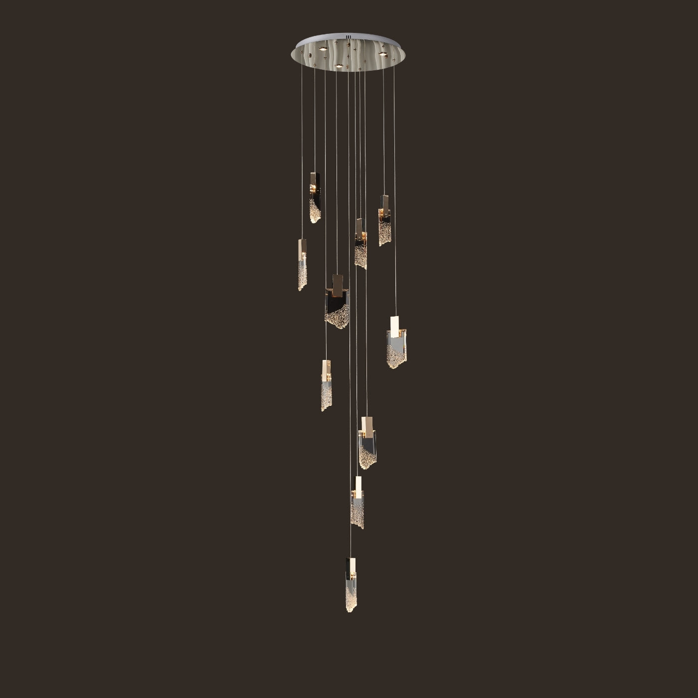 Glacier Shard Multi Pendant Light