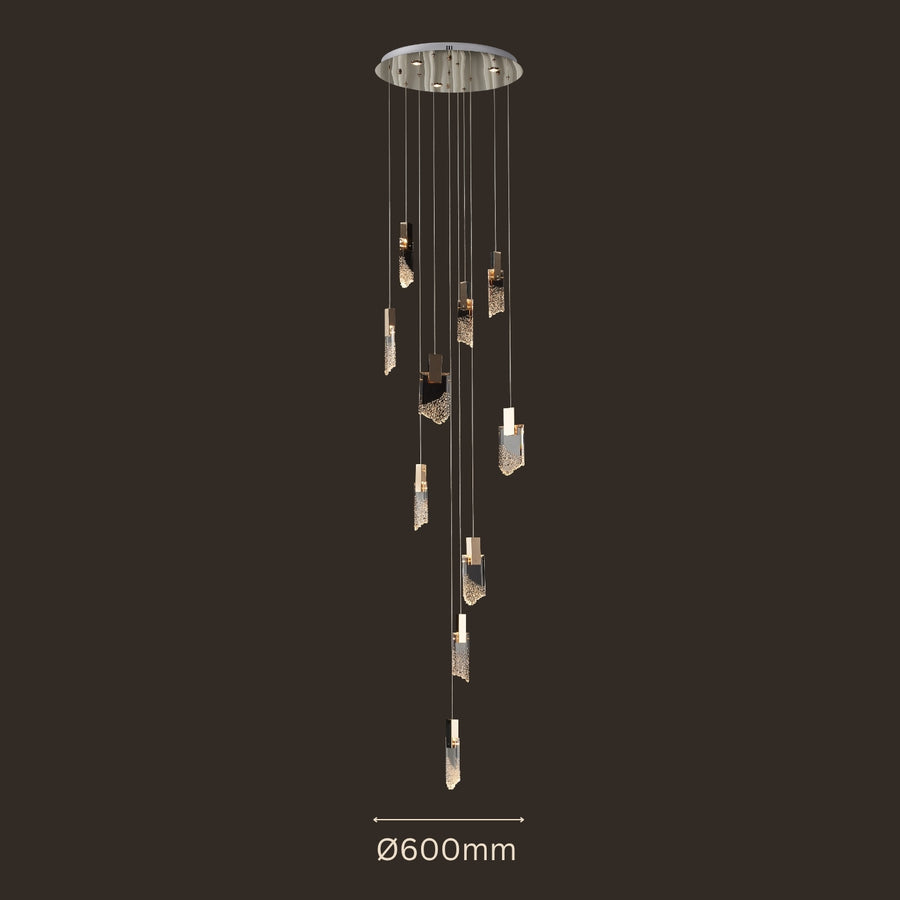 Glacier Shard Multi Pendant Light