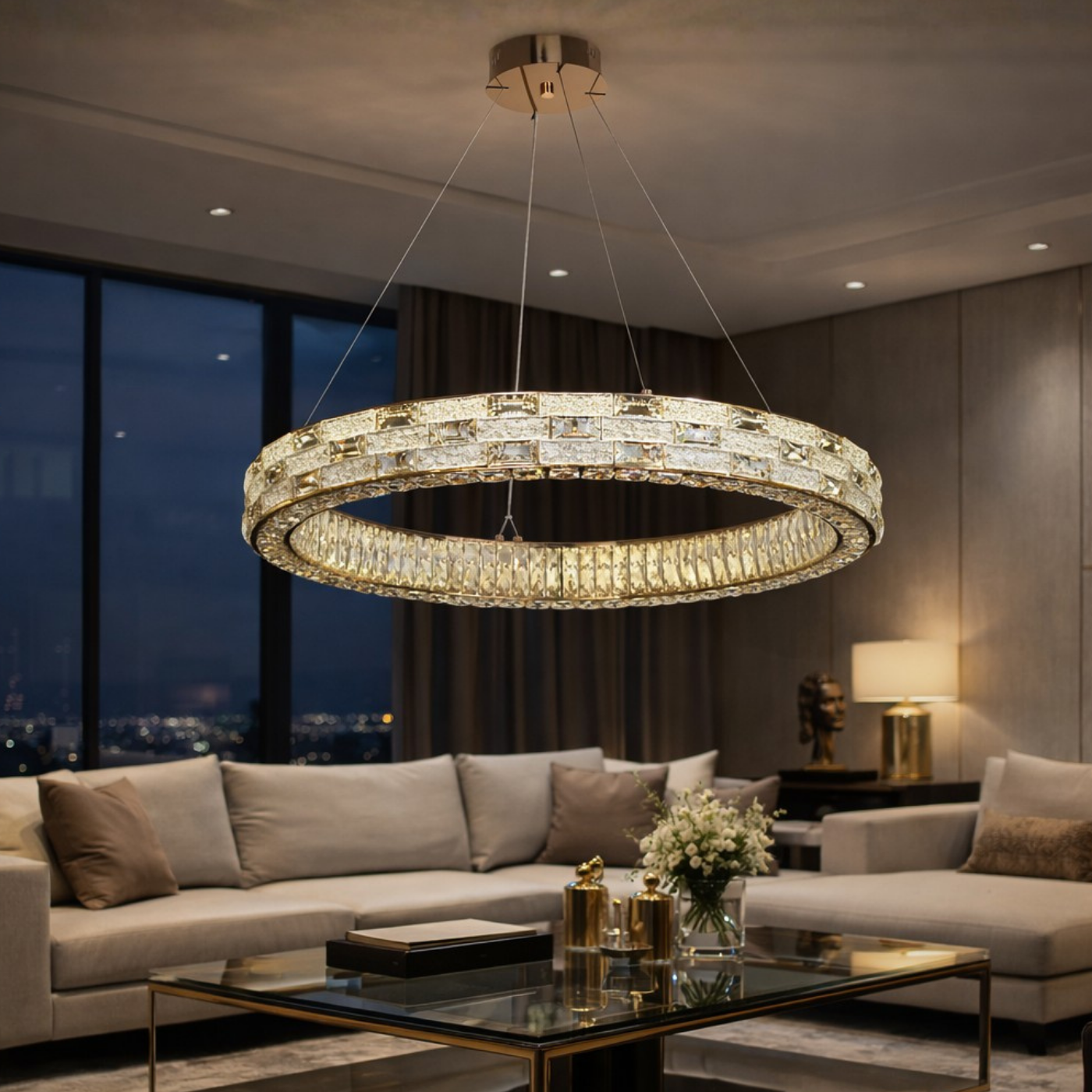 The Auric Halo Chandelier