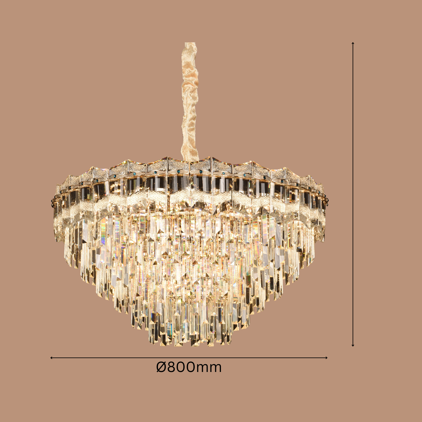 The Sovereign Cascade Chandelier