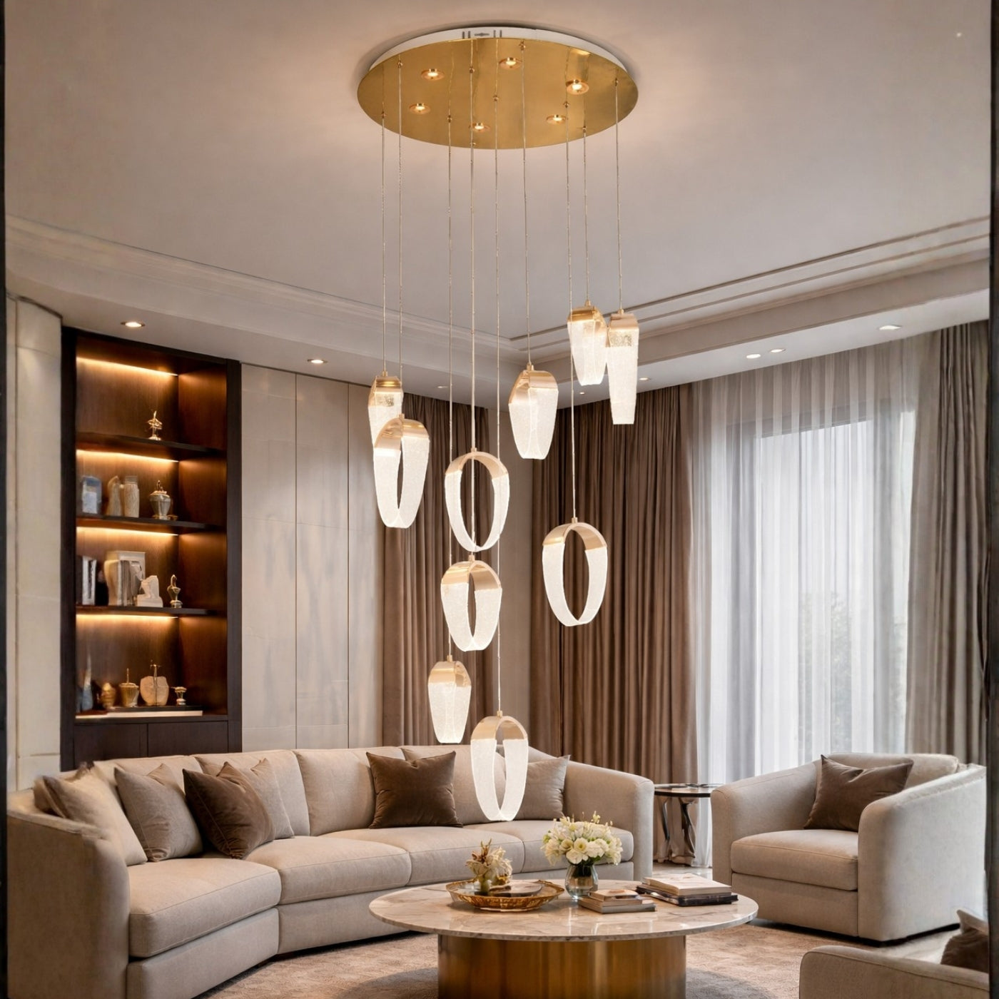 The Stardust Orbital Multi Pendant Light