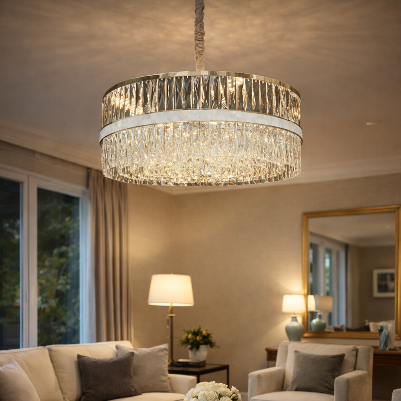 The Celestial Drum Chandelier