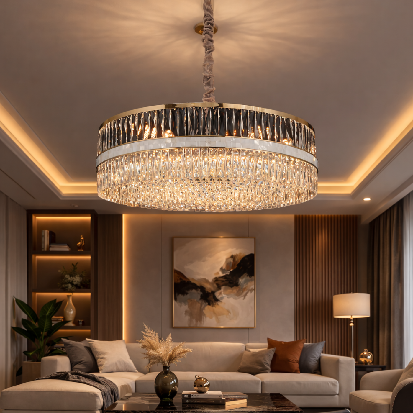 The Celestial Drum Chandelier