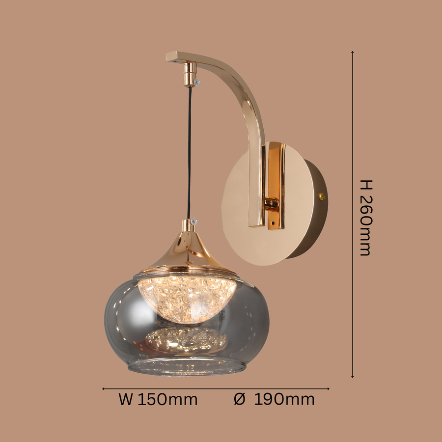 Smoked Ember Wall Light