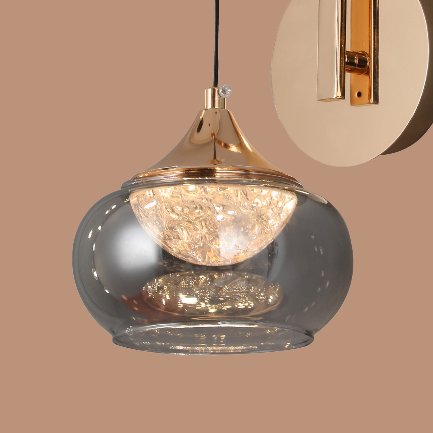 Smoked Ember Wall Light