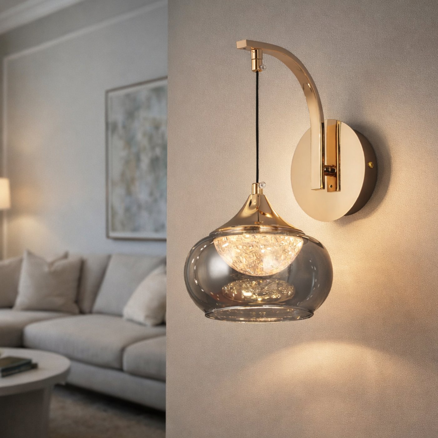 Smoked Ember Wall Light