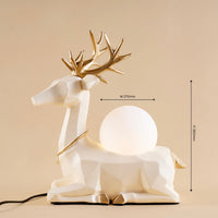 Graceful Deer Table Lamp - Teenbatti