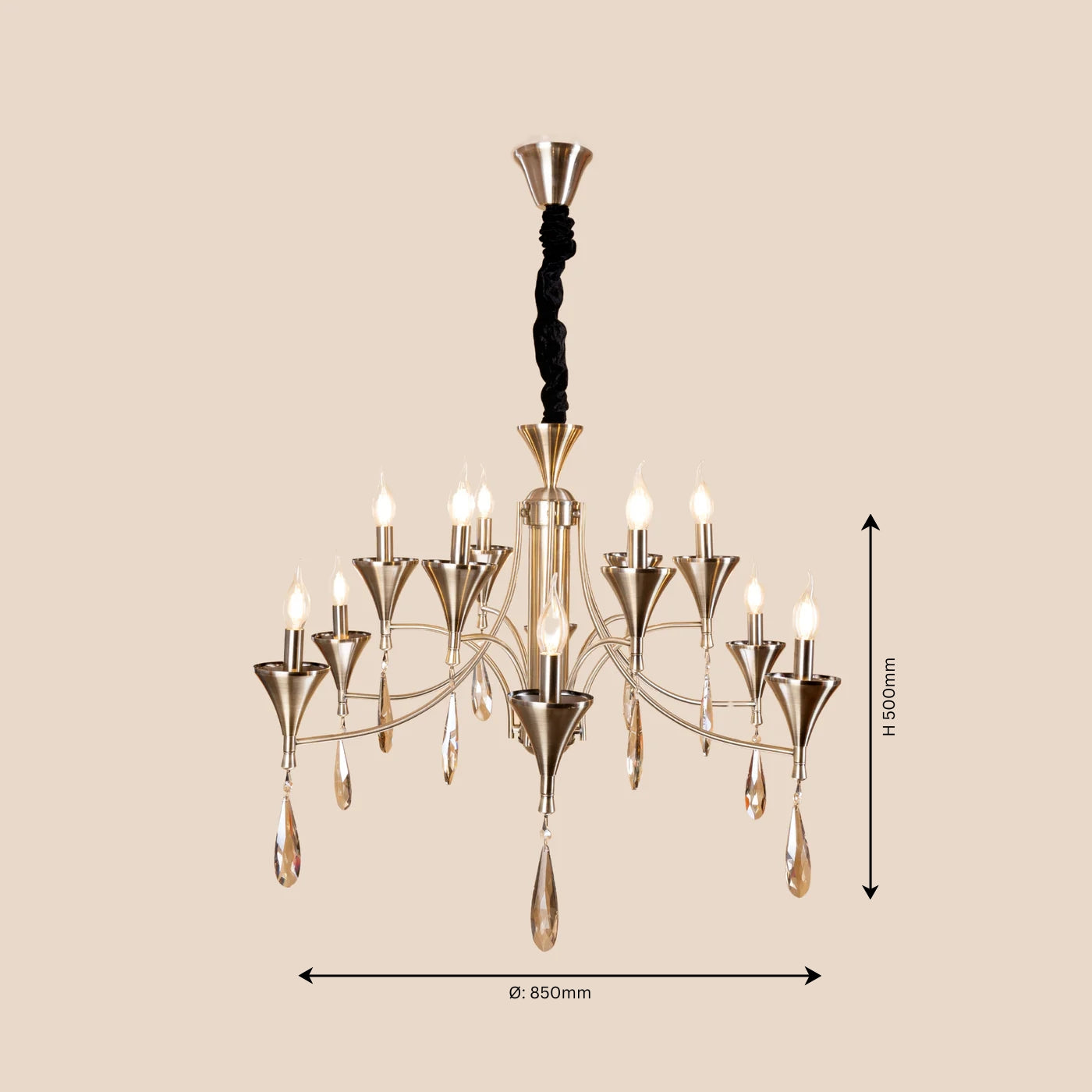 Grand Manor Chandelier - Teenbatti