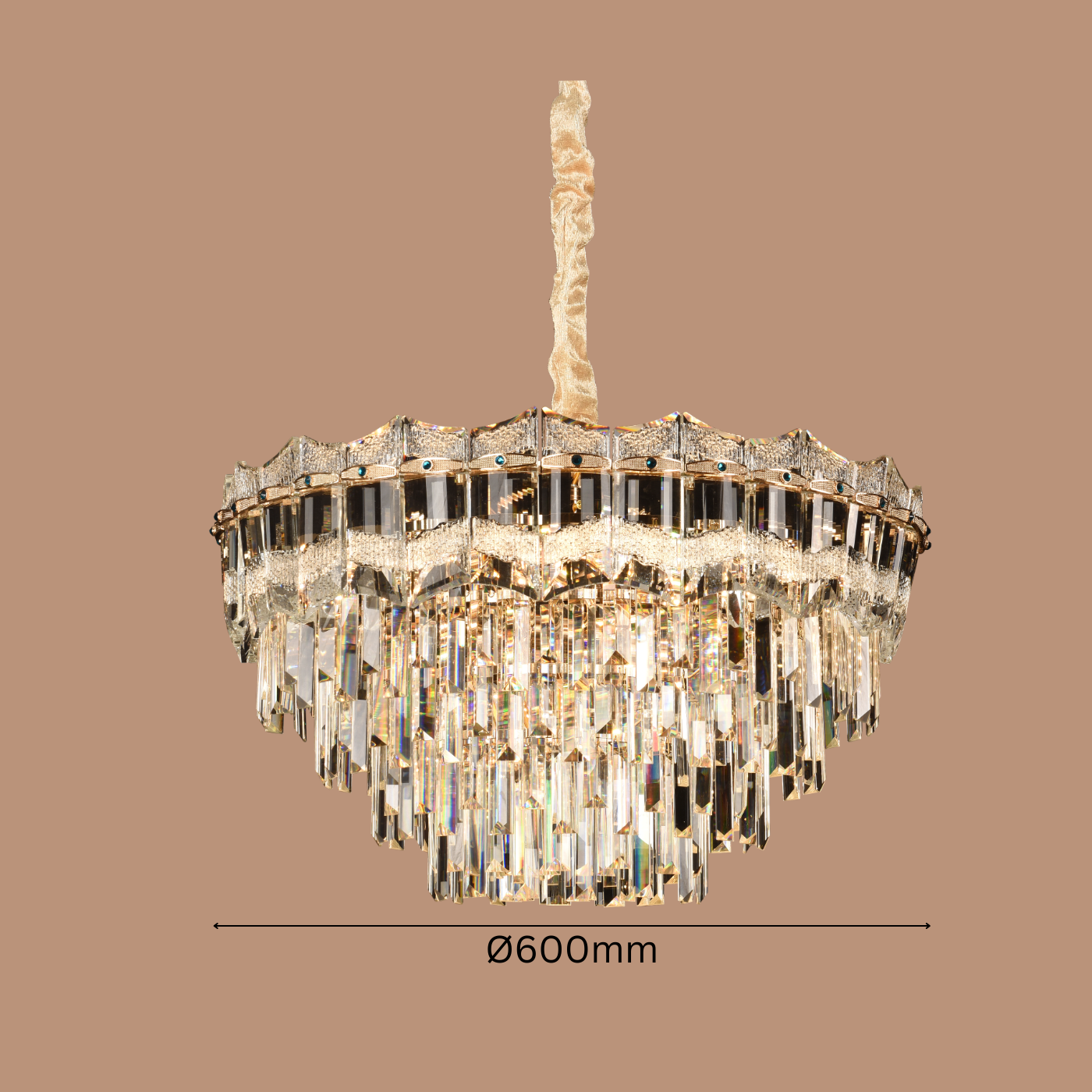 The Sovereign Cascade Chandelier