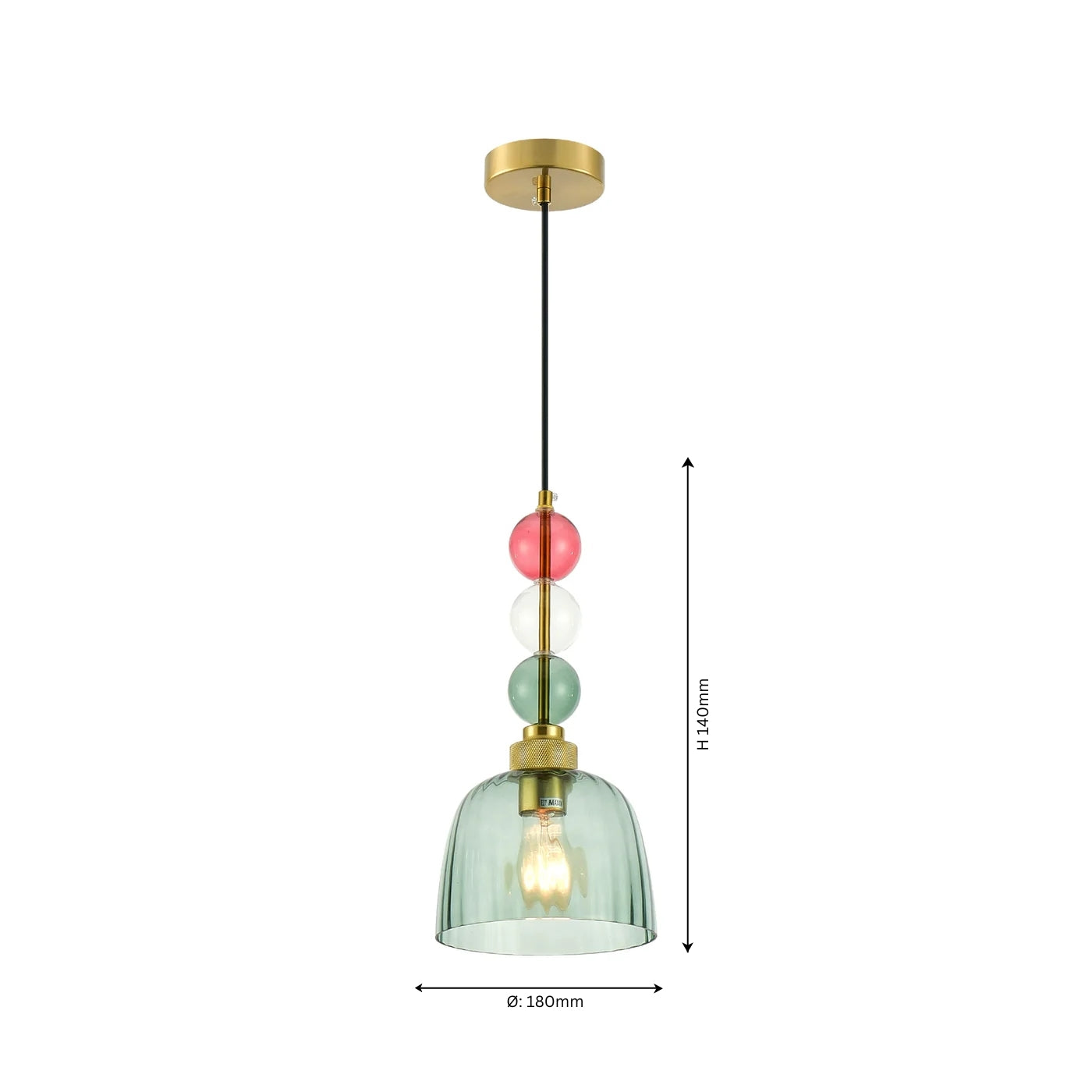 Infinity Gemstone Hanging Light