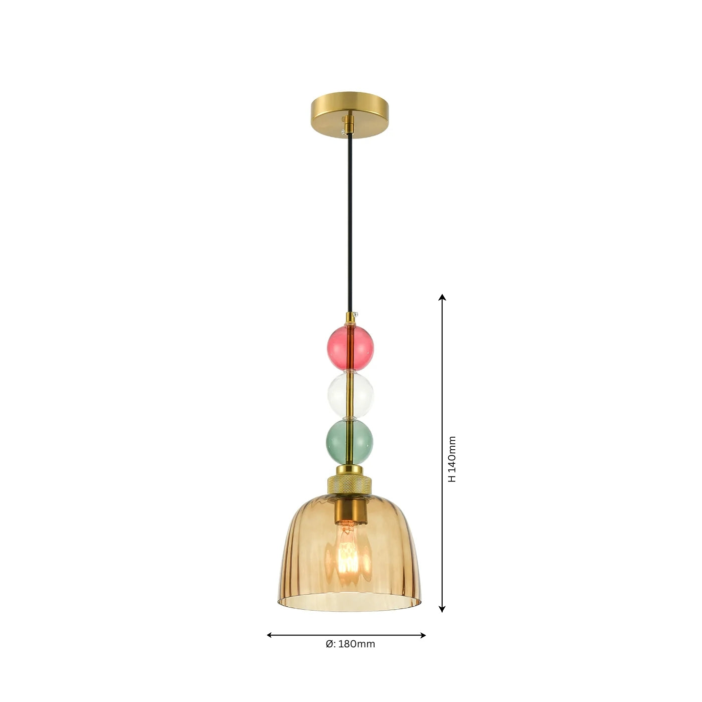 Infinity Gemstone Hanging Light