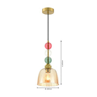 Infinity Gemstone Hanging Light